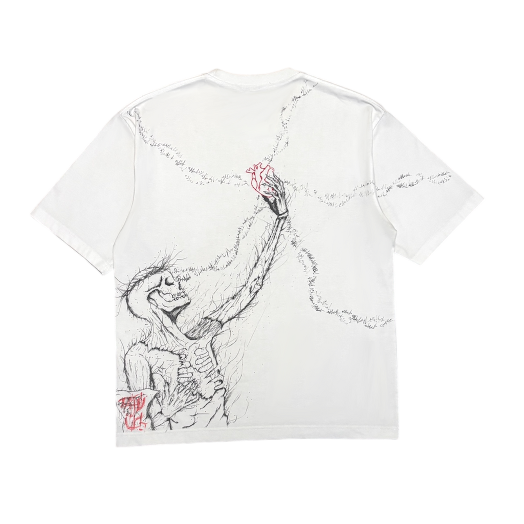 Le Transi Étendu Blanc (FAIT MAIN)