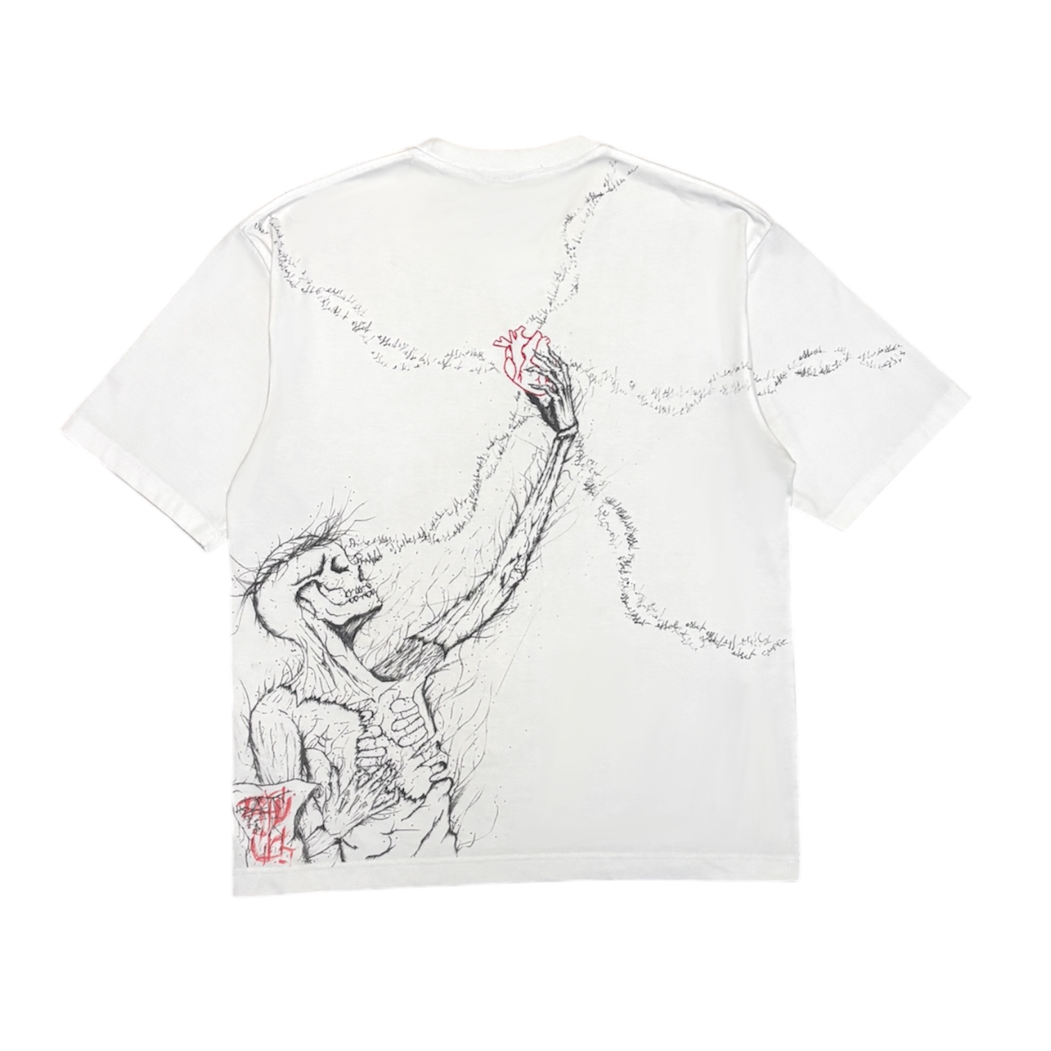 Le Transi Étendu Blanc (FAIT MAIN)